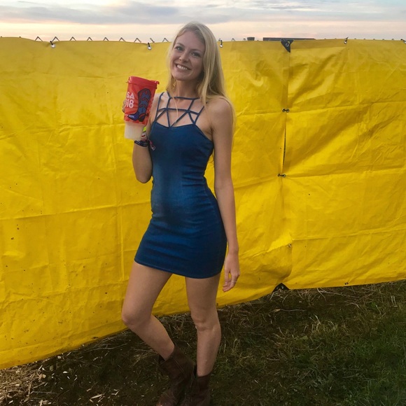 Denim dress - Picture 1 of 4